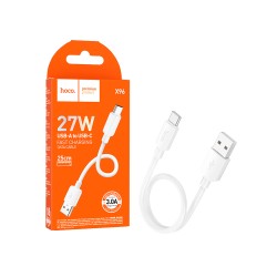 Hoco Cable X96 Hyper Type-c 27W 3A 25CM White Hoco Cable X96 Hyper Type-c 27W 3A 25CM White